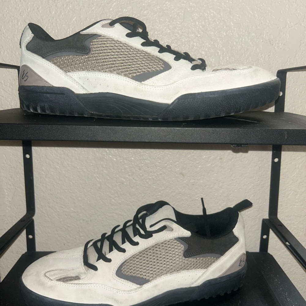 Men's Black and White Sneakers